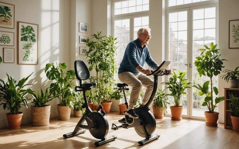 Thiết bị chăm sóc sức khỏe cho người già - Xe đạp tập thể dục