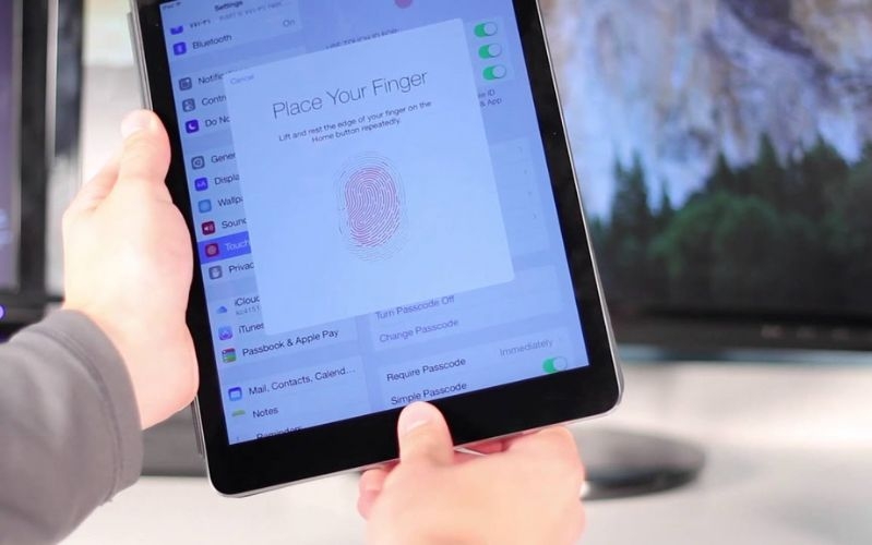 thiết lập Touch ID trên iPad 1