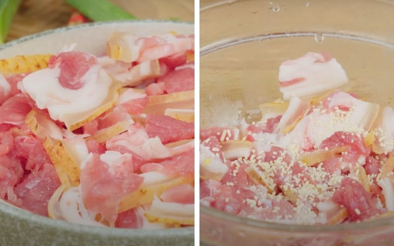 Sơ chế thịt bê làm thịt bê xào hành tây