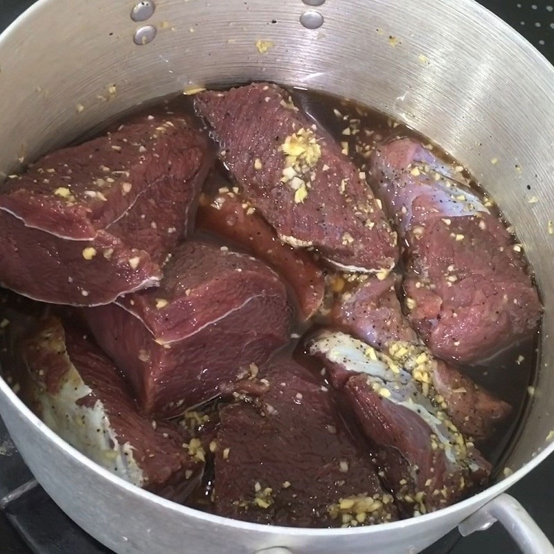 Thịt bò rim khô hình 3