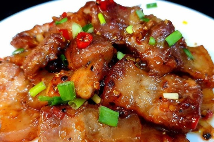 Thịt chiên sốt me hình 6