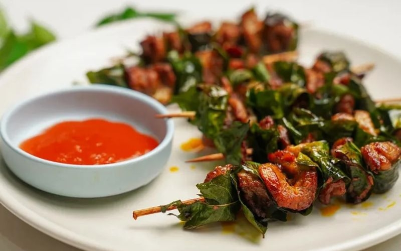 thịt heo nướng mắc mật