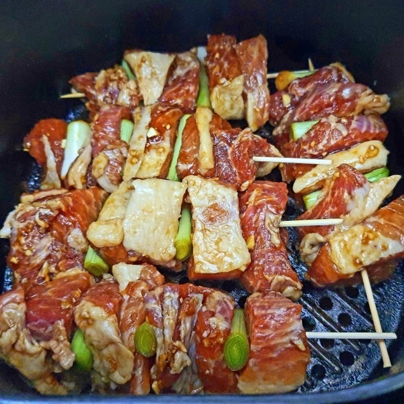 Thịt heo nướng tỏi tây (hình 5)