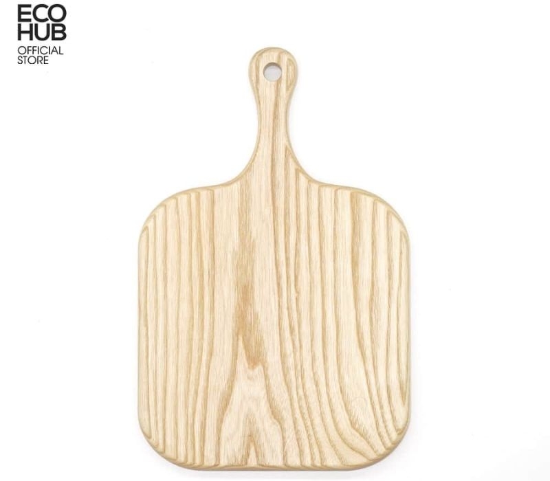 Thớt gỗ decor vuông có tay cầm ECOHUB