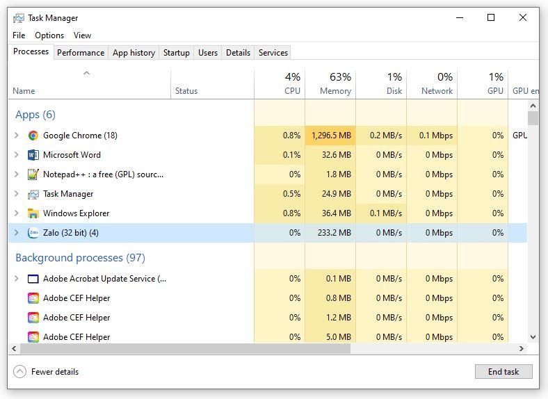cách tắt ứng dụng chạy ngầm Win 10 - Hình 4
