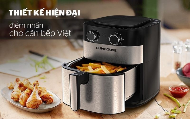 Thương hiệu nồi chi&ecirc;n kh&ocirc;ng dầu tốt nhất 2026 - Sunhouse