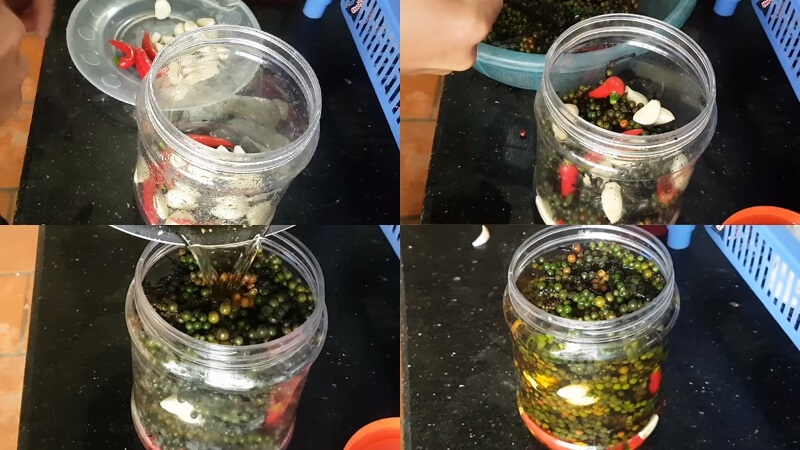 tiêu xanh ngâm mắm 8