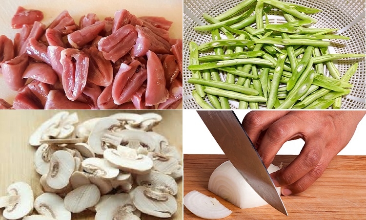 Tim gà xào đậu que (Hình 3)