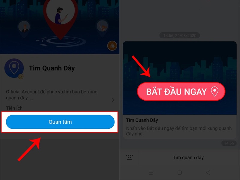 tìm kiếm bạn bè quanh đây trên Zalo (ảnh 2)