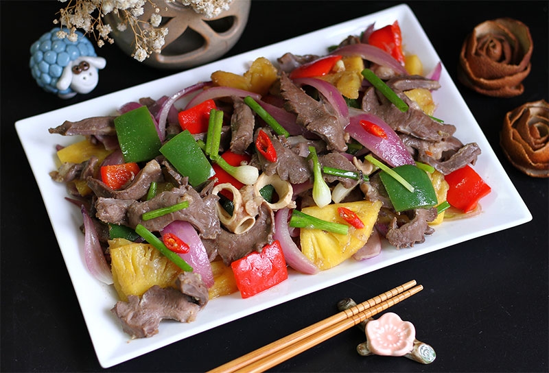 Tim lợn xào gì ngon hình 3