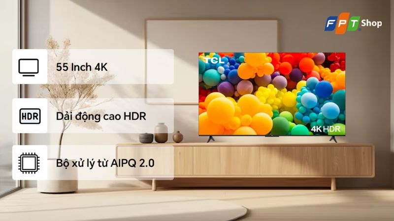 TCL Google TV 55 inch 4K 55P638