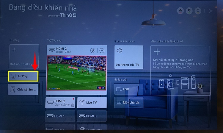 Tivi LG kh&ocirc;ng c&oacute; AirPlay (H&igrave;nh 5)