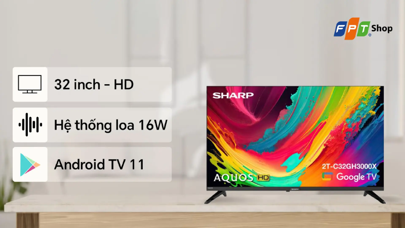 tivi Sharp 32 inch - hình 3