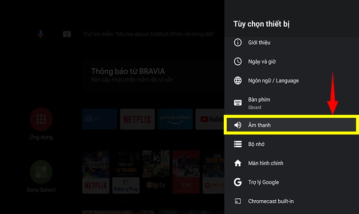 Tivi Sony bị chuyển sang chế độ tai nghe ảnh 2