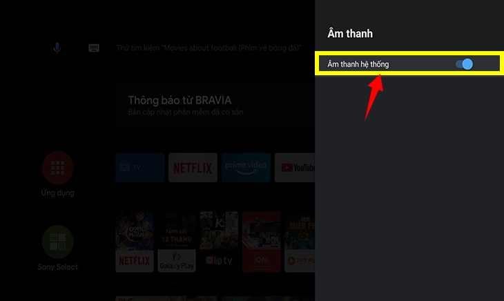 Tivi Sony bị chuyển sang chế độ tai nghe ảnh 3