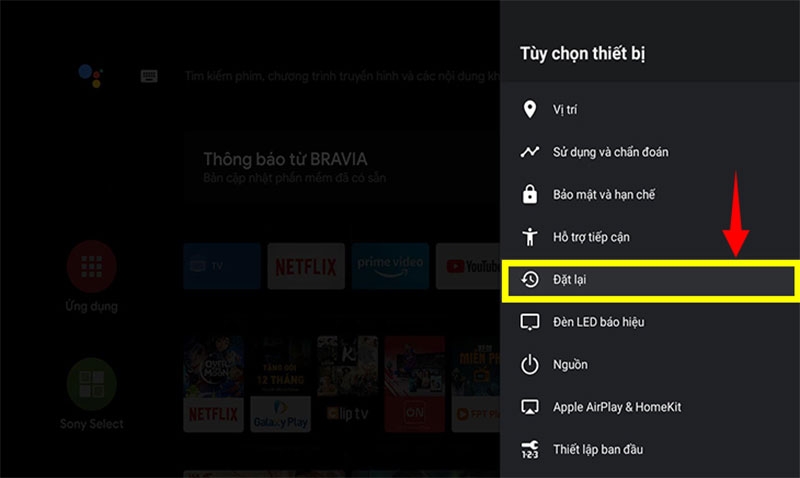 Tivi Sony mất k&ecirc;nh h&igrave;nh 6