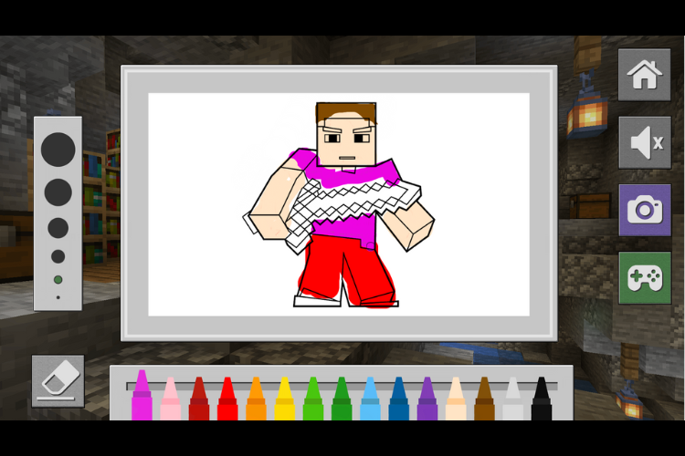 tô màu minecraft 4