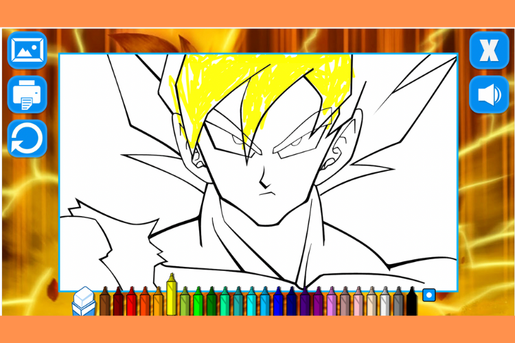 tô màu songoku 4