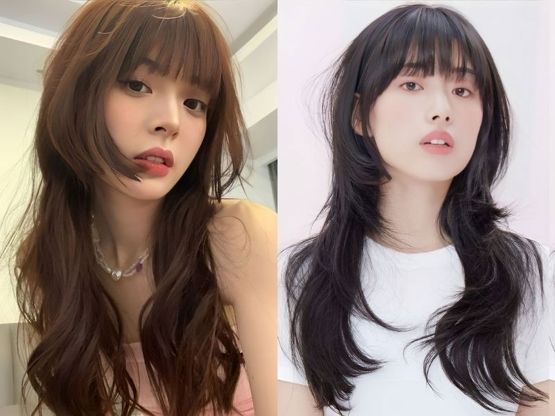 Tóc Hime hợp với mặt nào hình 1