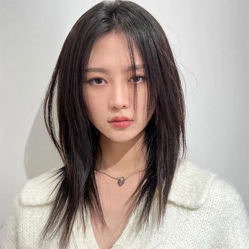 Tóc layer ngang vai hình 6