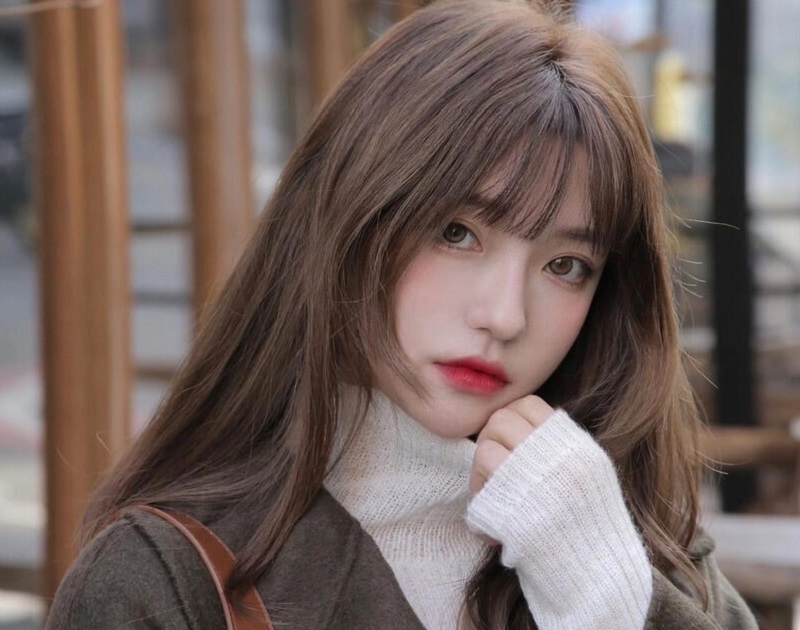 Tóc màu nâu hạt dẻ ảnh 14