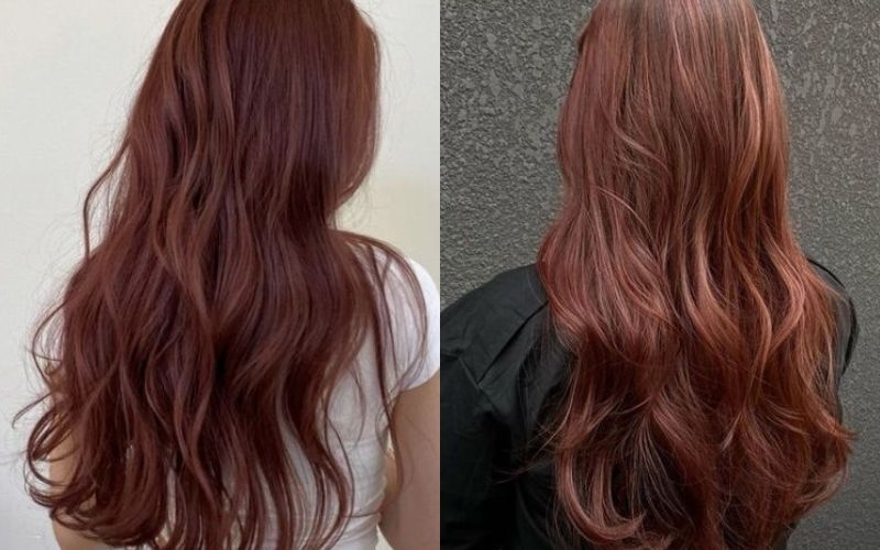 Tóc màu nâu hạt dẻ ảnh 5