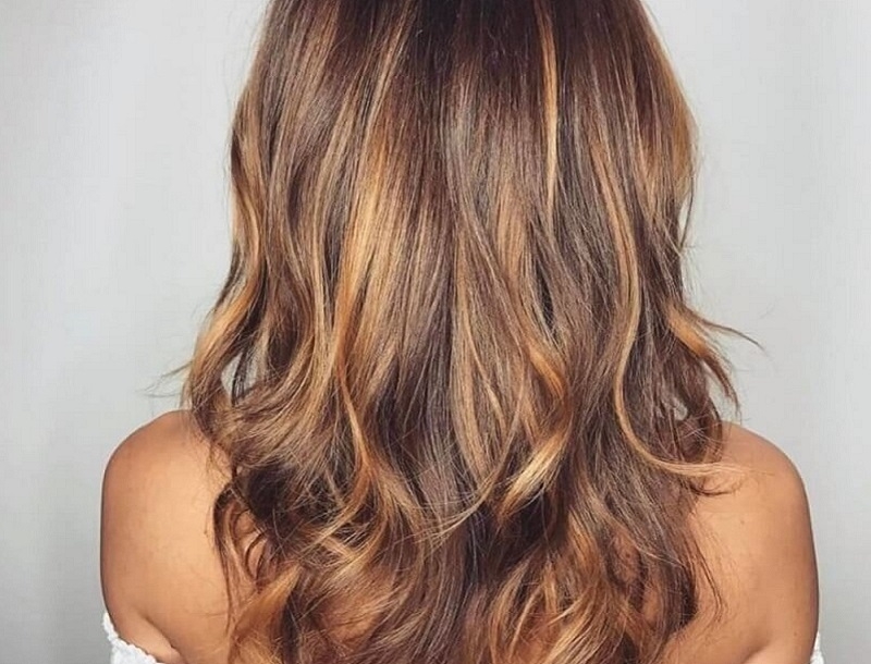 Tóc màu nâu hạt dẻ ảnh 7