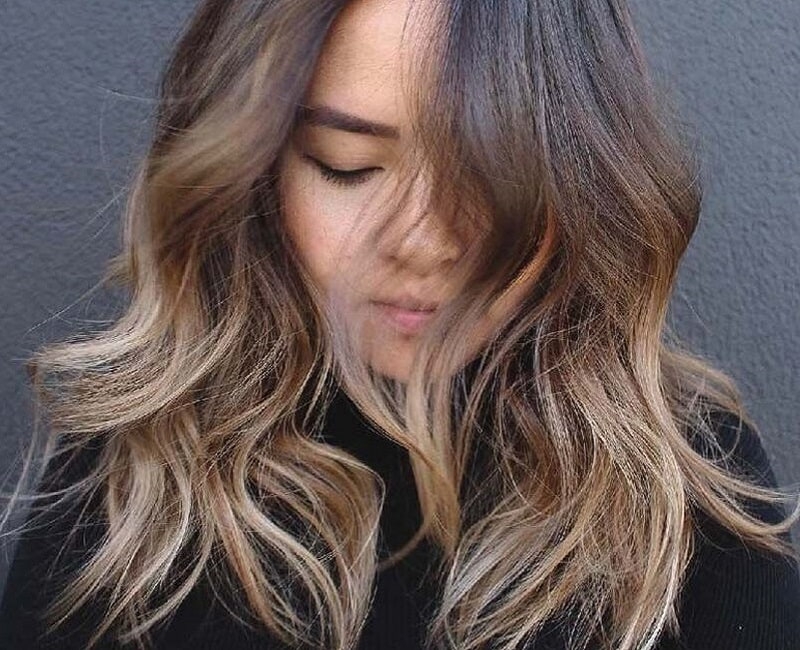 Tóc màu nâu hạt dẻ ảnh 9