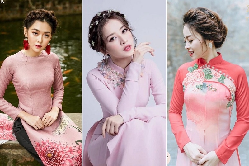 Tóc ngắn ngang vai tết tóc