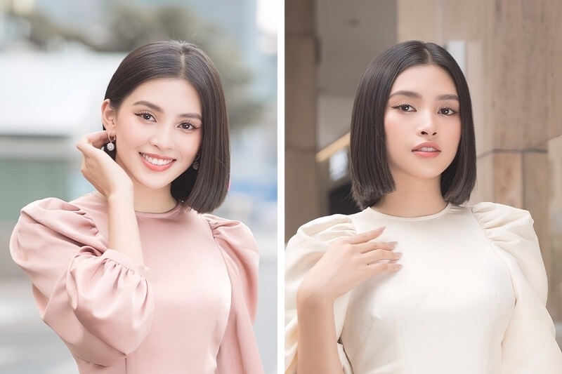 Tóc ngắn duỗi thẳng tự nhiên
