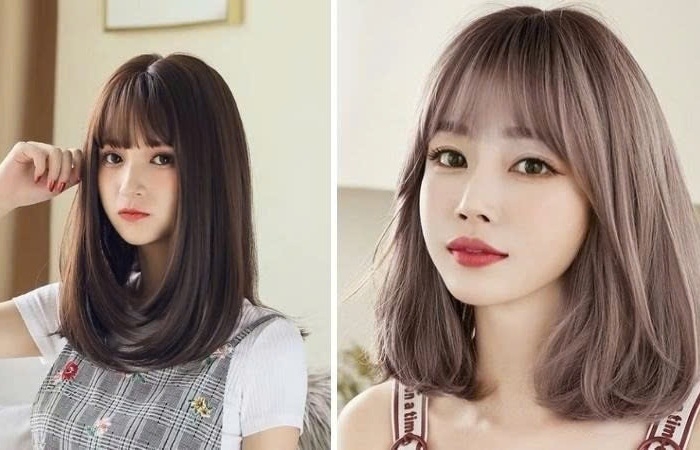 tóc ngang bầu ảnh 3