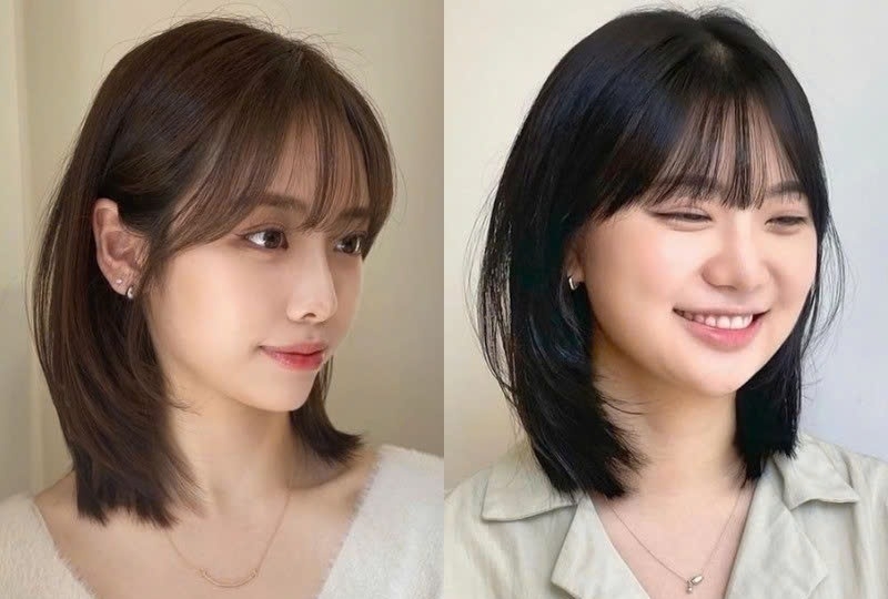 tóc ngang bầu ảnh 4