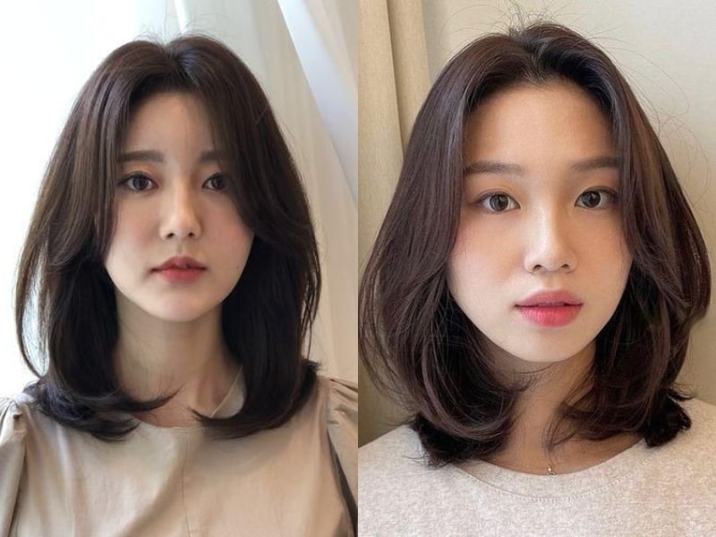 Tóc ngang vai uốn cụp ảnh 1