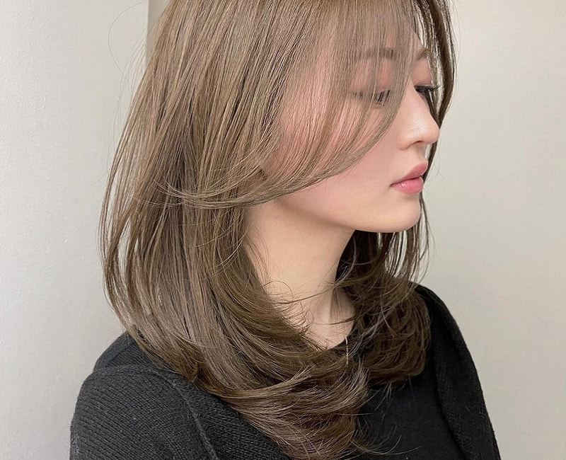 Tóc ngang vai uốn cụp ảnh 8