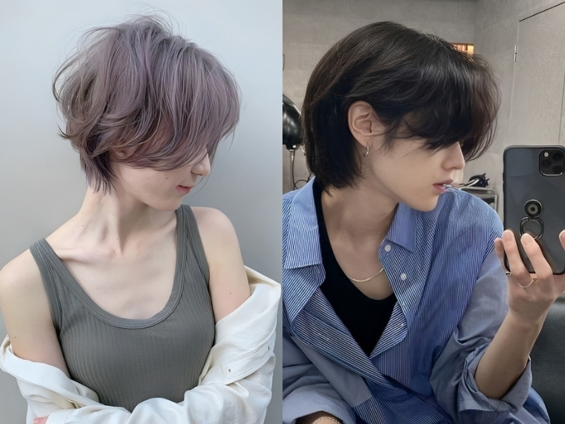 tóc tomboy mullet hình 2