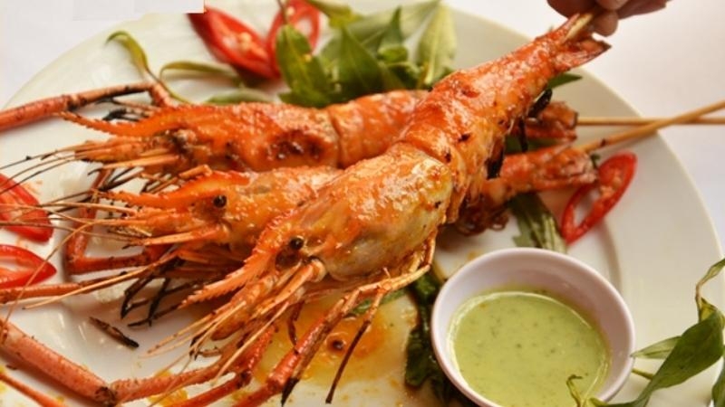 Tôm càng sen nướng