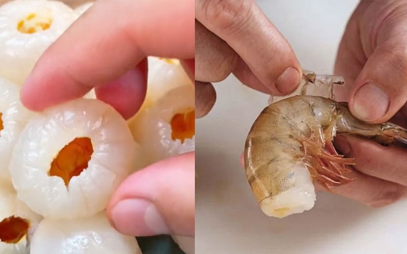 Tôm hấp trái vải hình 2