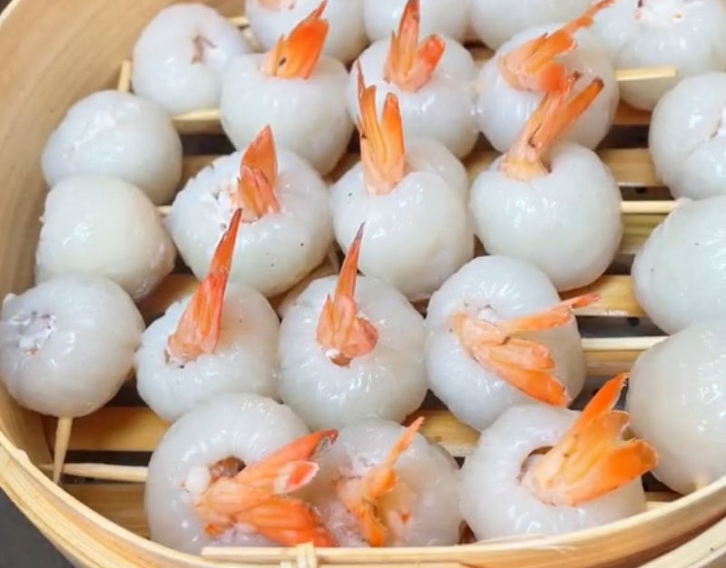 Tôm hấp trái vải hình 3