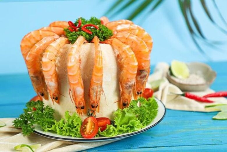 Tôm sú hấp 4