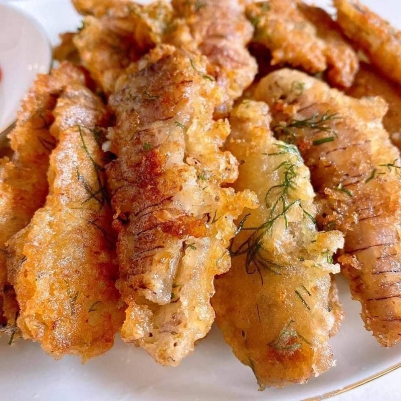 tôm tít chiên xù sốt me 1