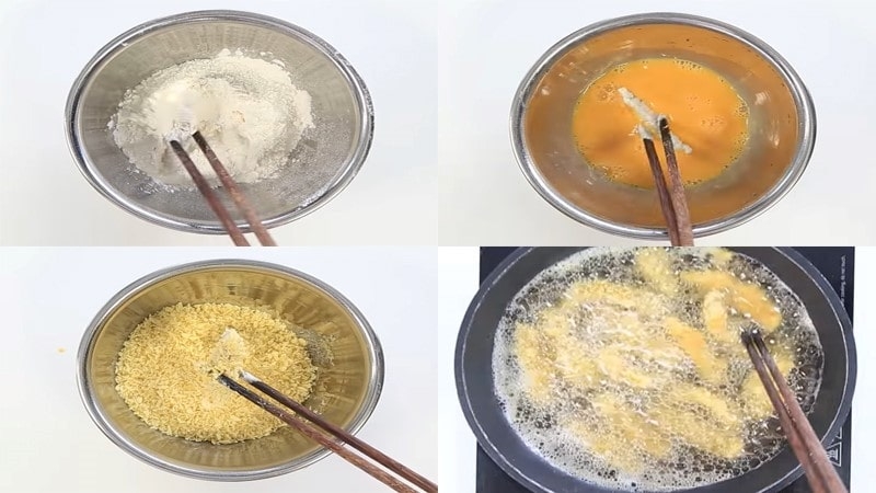 tôm tít chiên xù sốt me 5