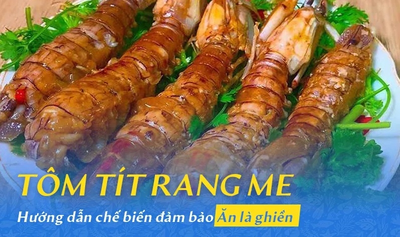 tôm tít rang me 6