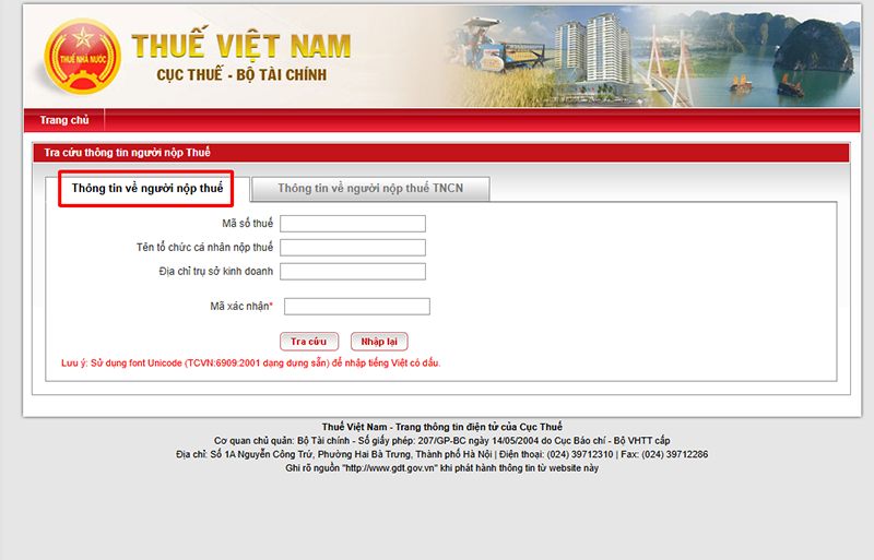 tra cứu địa chỉ mới của doanh nghiệp (hình 3)