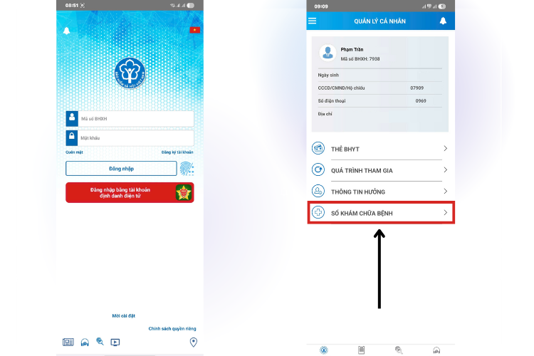 tra cứu lịch sử khám chữa bệnh bhyt 1