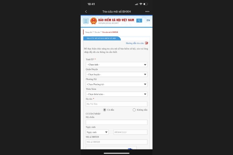 tra cứu mã hộ gia đình online 2