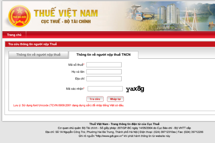 Tra cứu người phụ thuộc online hình 7