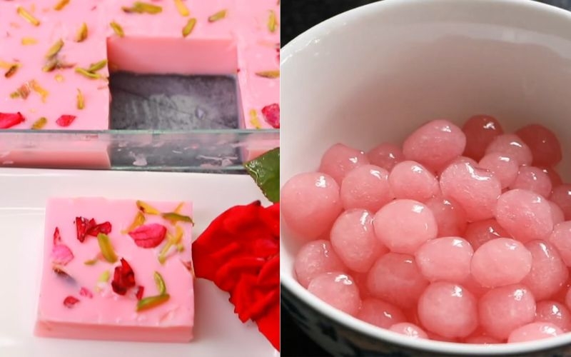 Topping trà sữa hoa hồng