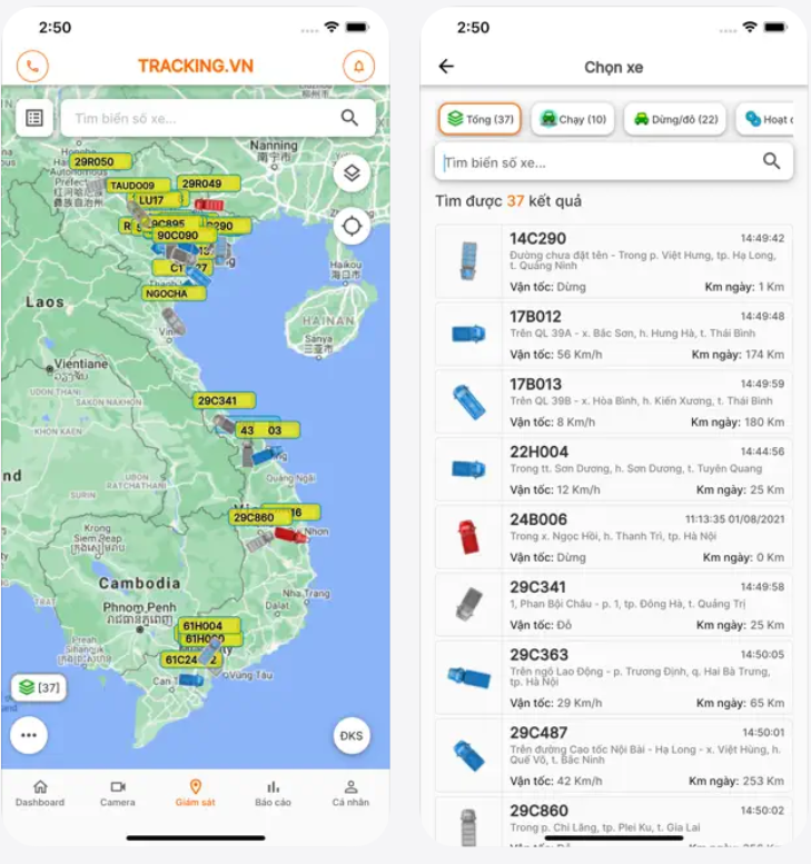 gioi thieu app trackingvn