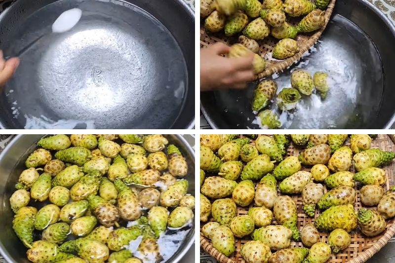 Trái nhàu ngâm đường phèn ảnh 3