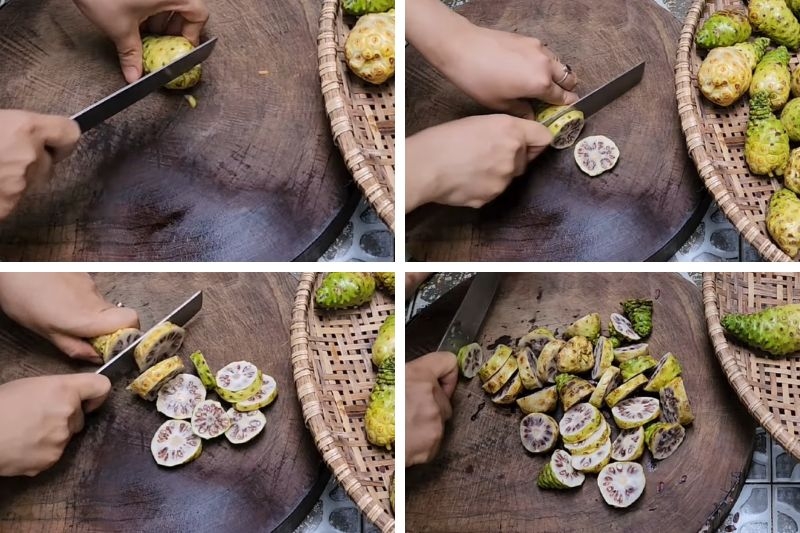 Trái nhàu ngâm đường phèn ảnh 4